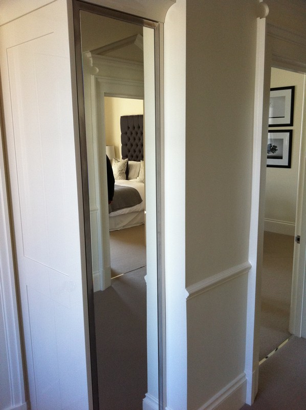 Full-length wardrobe mirror fitted in Croydon home