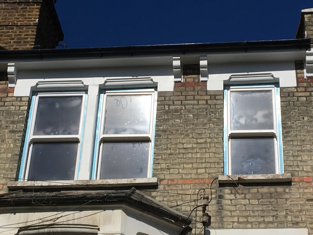 New uPVC sash windows fitted on Victorian terrace in Croydon